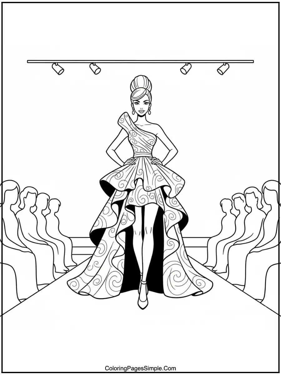 Runway Fashion Model