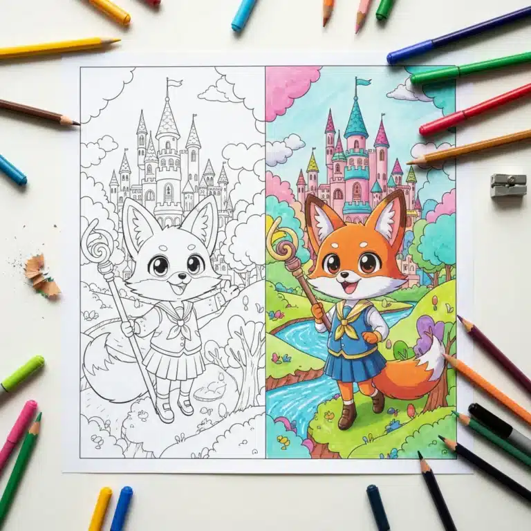 Anime Coloring Pages