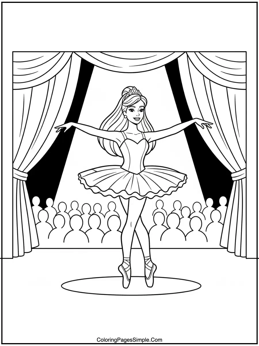 Ballerina Barbie on Stage