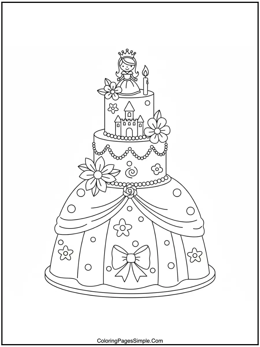 Princess Birthday Cake