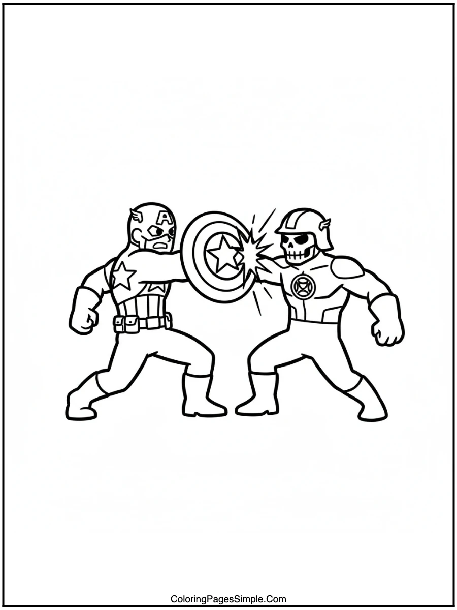 Captain America Battles Hydra