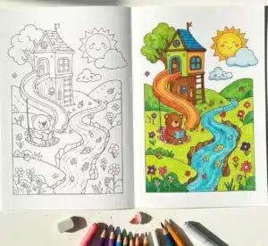 Cute Cozy Coloring Pages