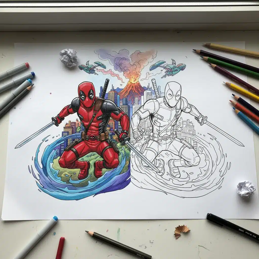 Deadpool Coloring Pages