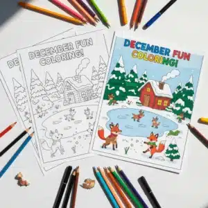 December Coloring Pages