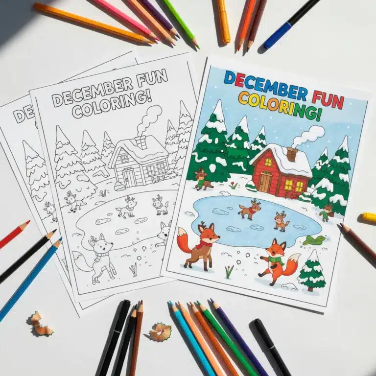 December Coloring Pages