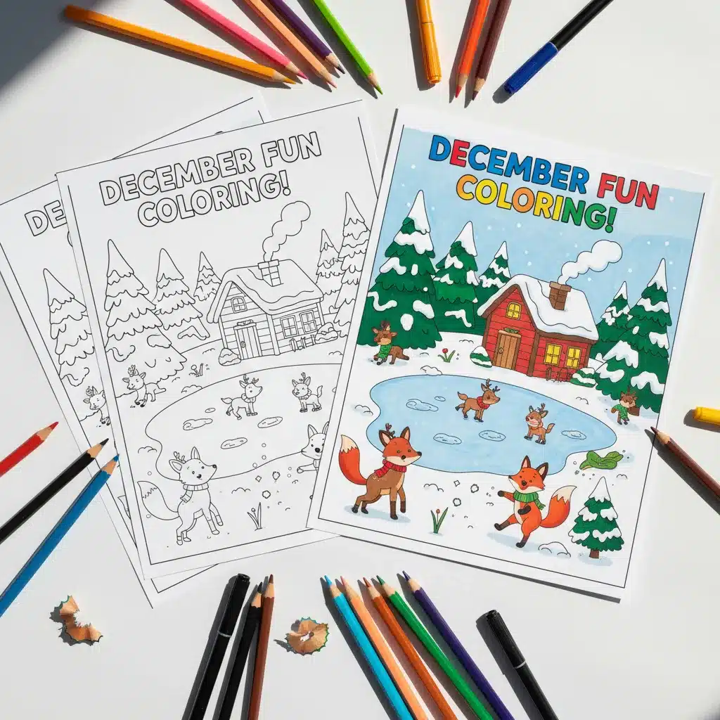 December Coloring Pages