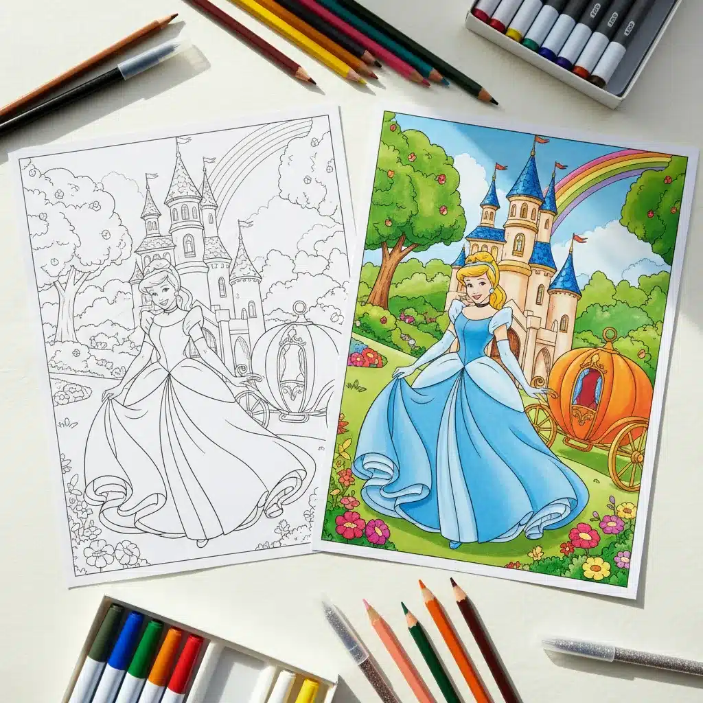 Disney Princess Coloring Pages