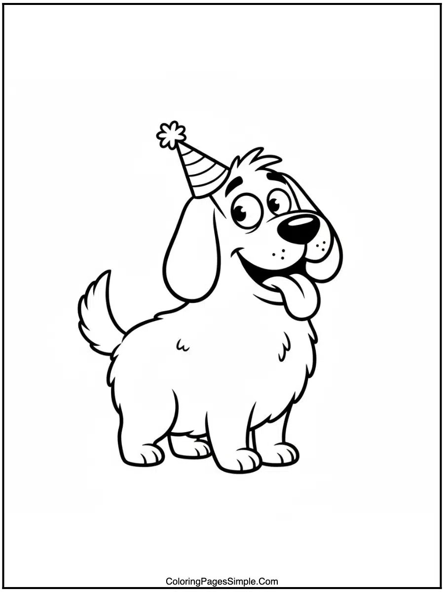 Big Dog Little Hat Goof