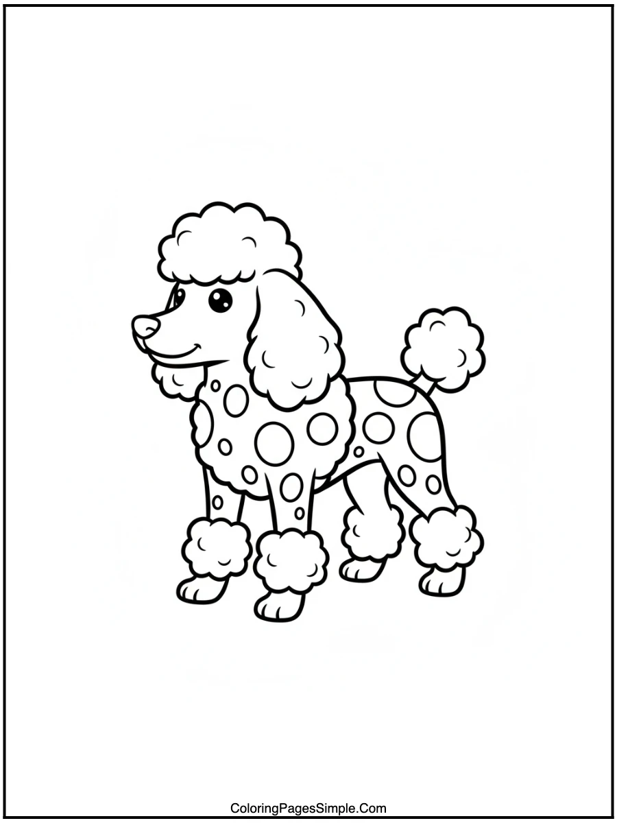 Spotty Patches Poodle Puff
