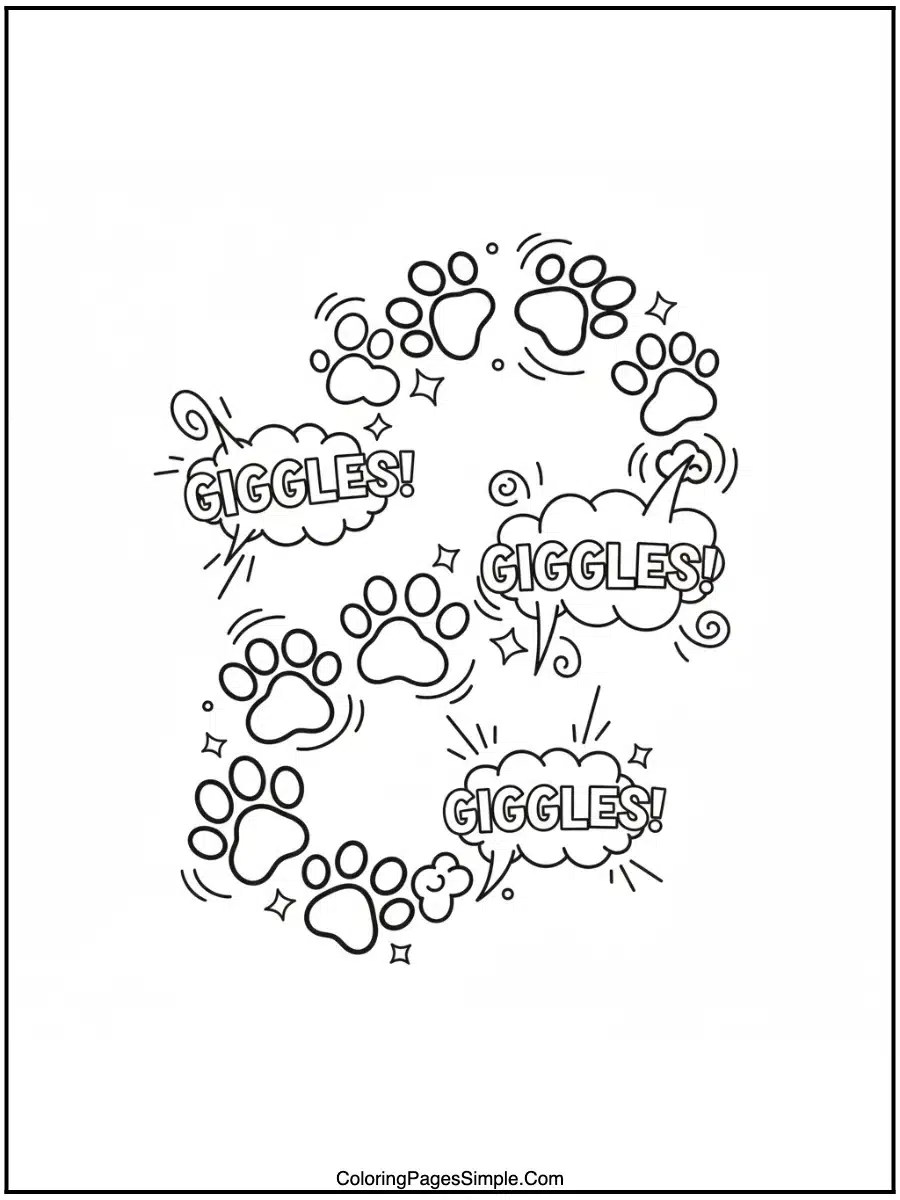 Paw Print Giggle Trail