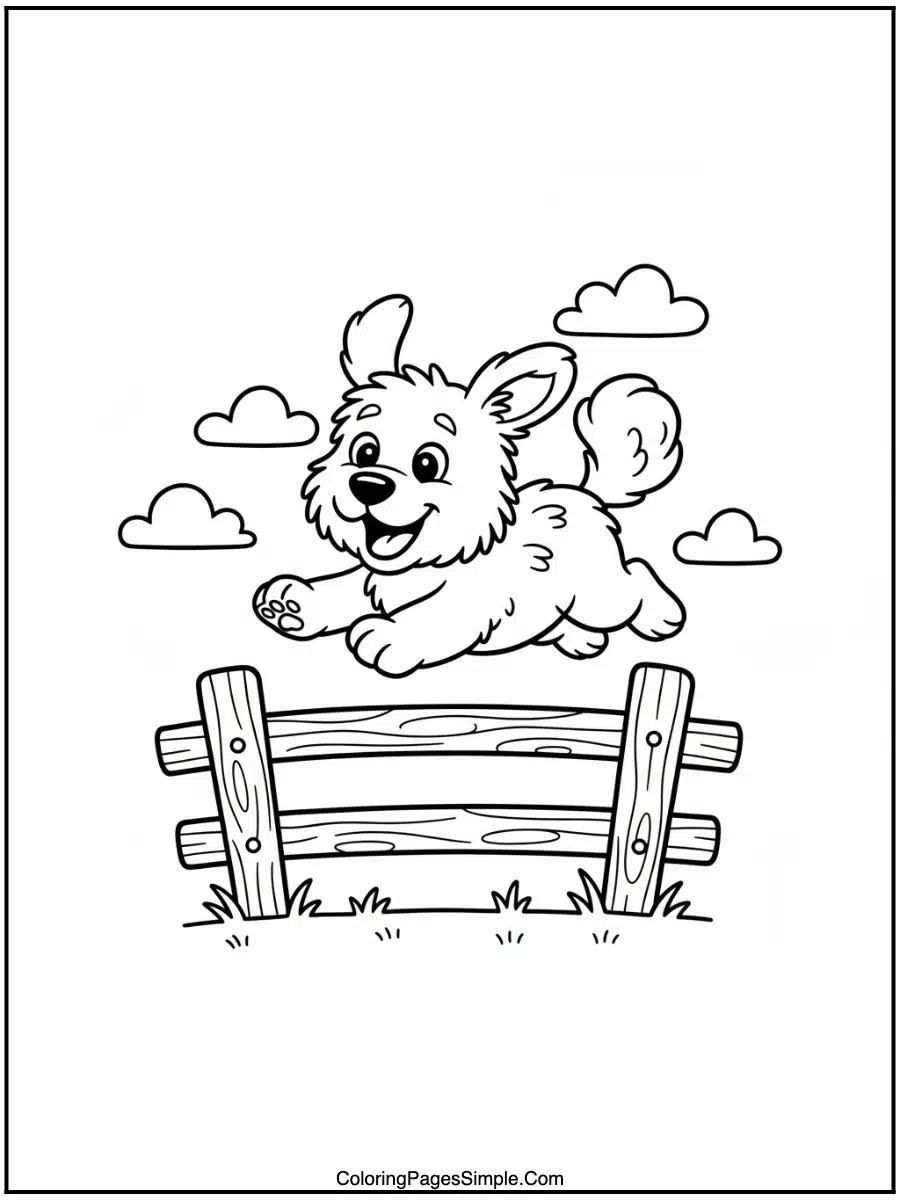 Fluffy Friend Fence Jump