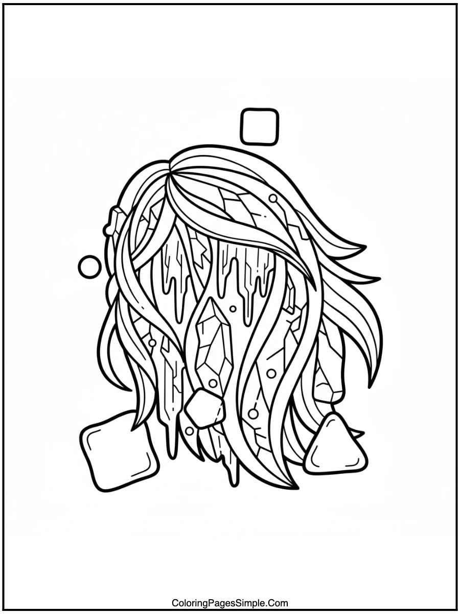 Glacier-Flowing Hair