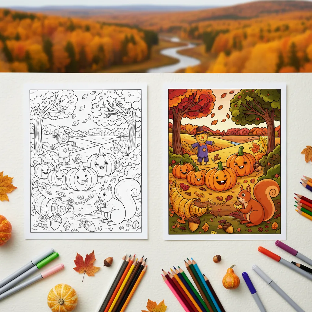 Fall Coloring Pages