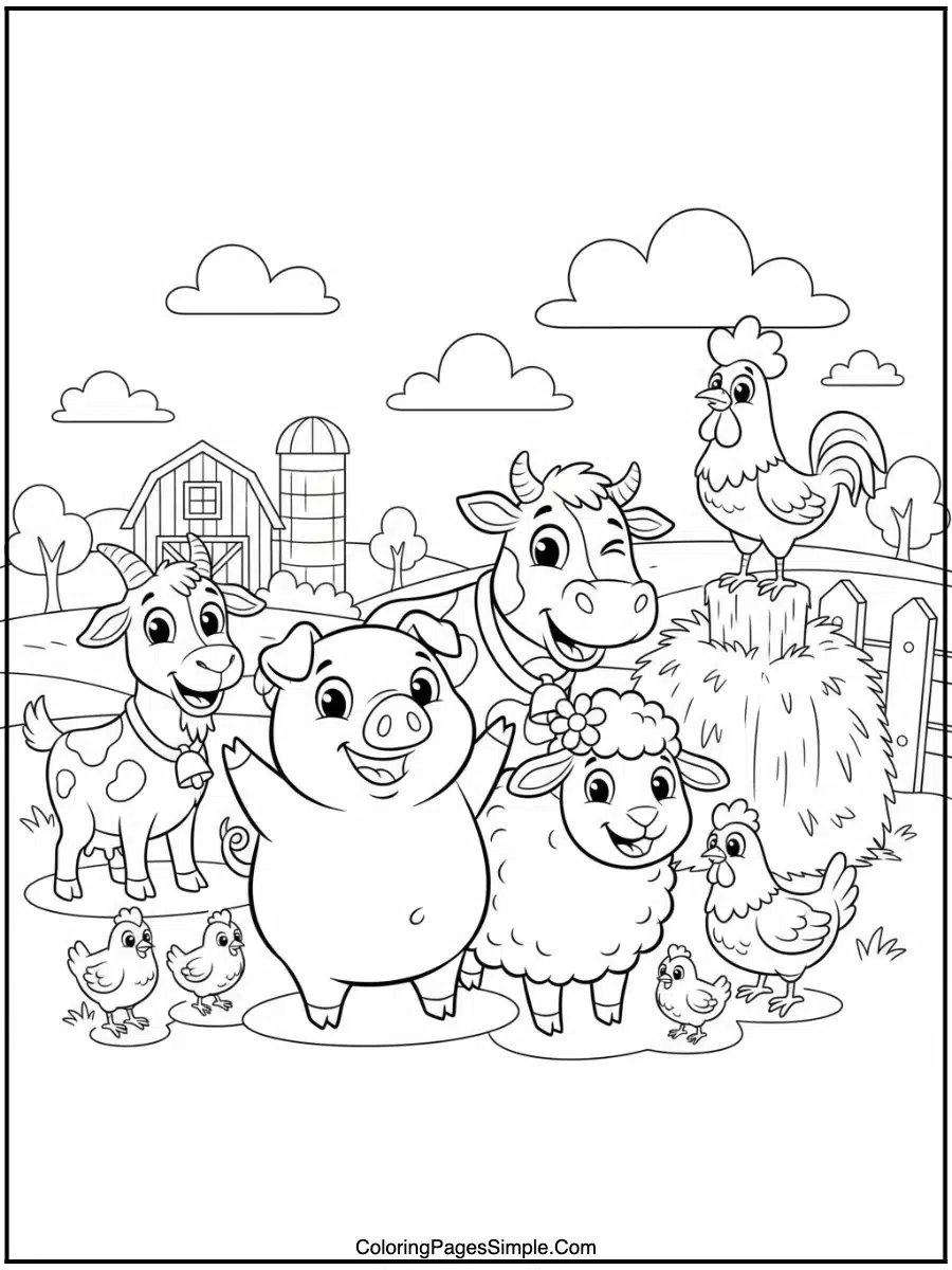 depicting happy animals