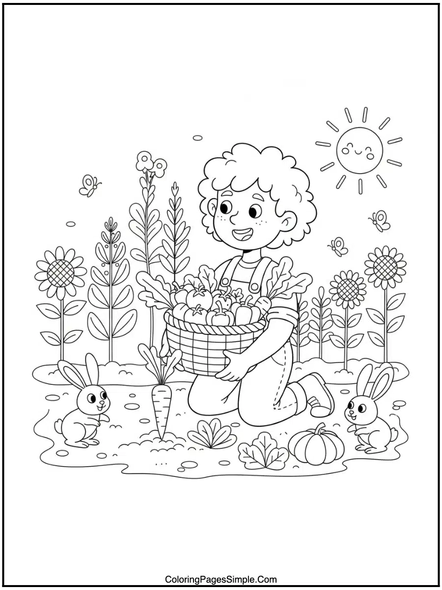 picking fresh vegetables