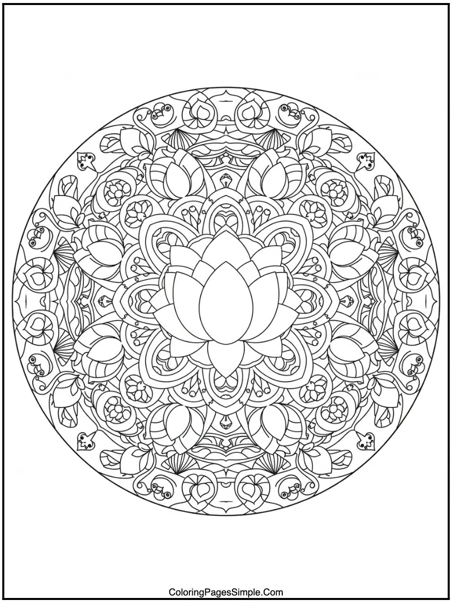 Lotus Pond Mandala