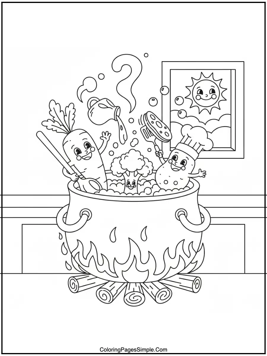 Food cooking itself.