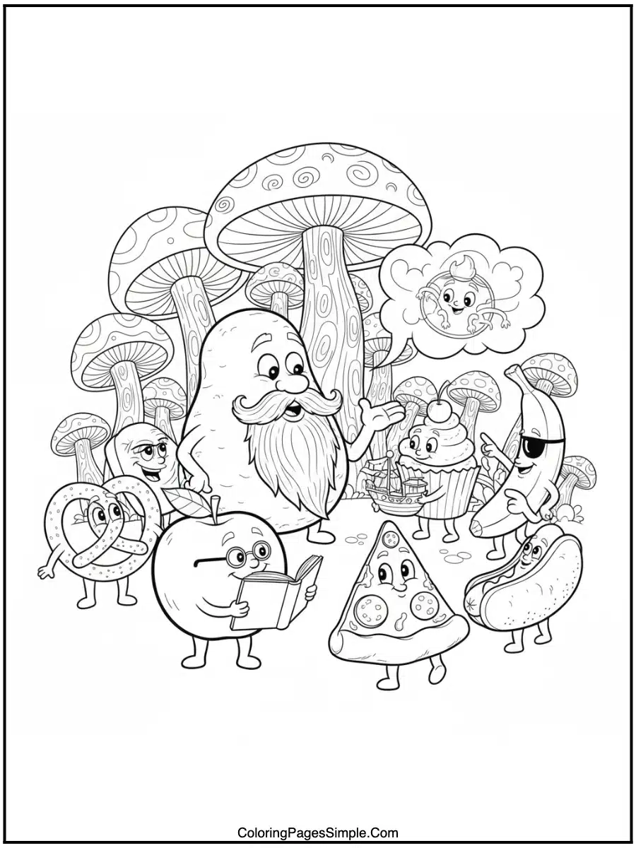 Food telling stories.