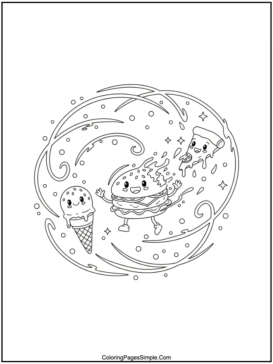 Food disappearing magically.