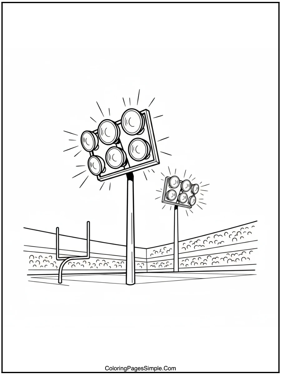 Friday Night Lights Coloring Page