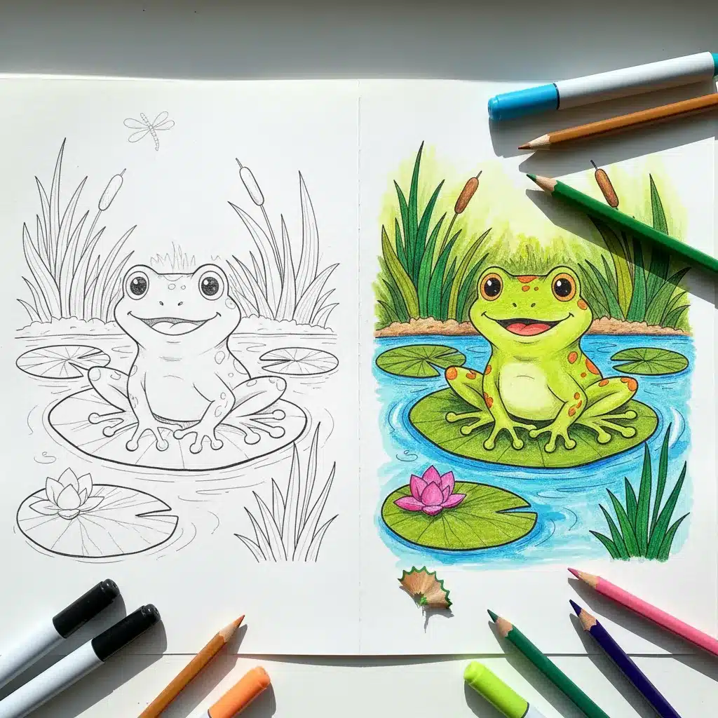 Frog Coloring Pages