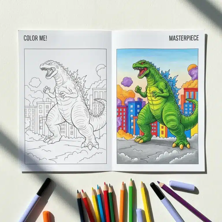 Godzilla Coloring Pages