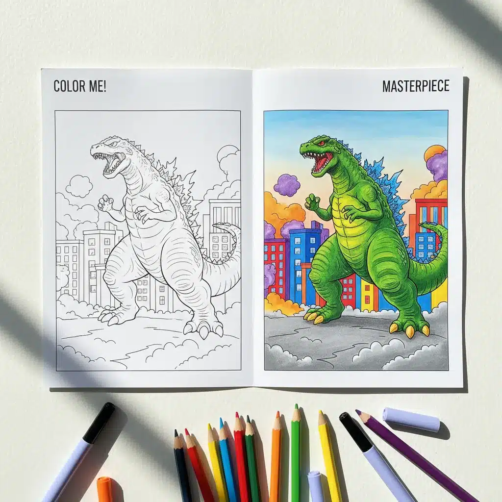 Godzilla Coloring Pages