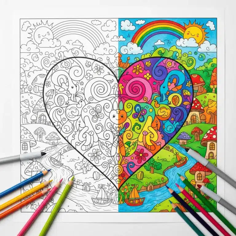 Heart Coloring Pages