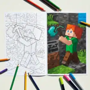 Minecraft coloring pages