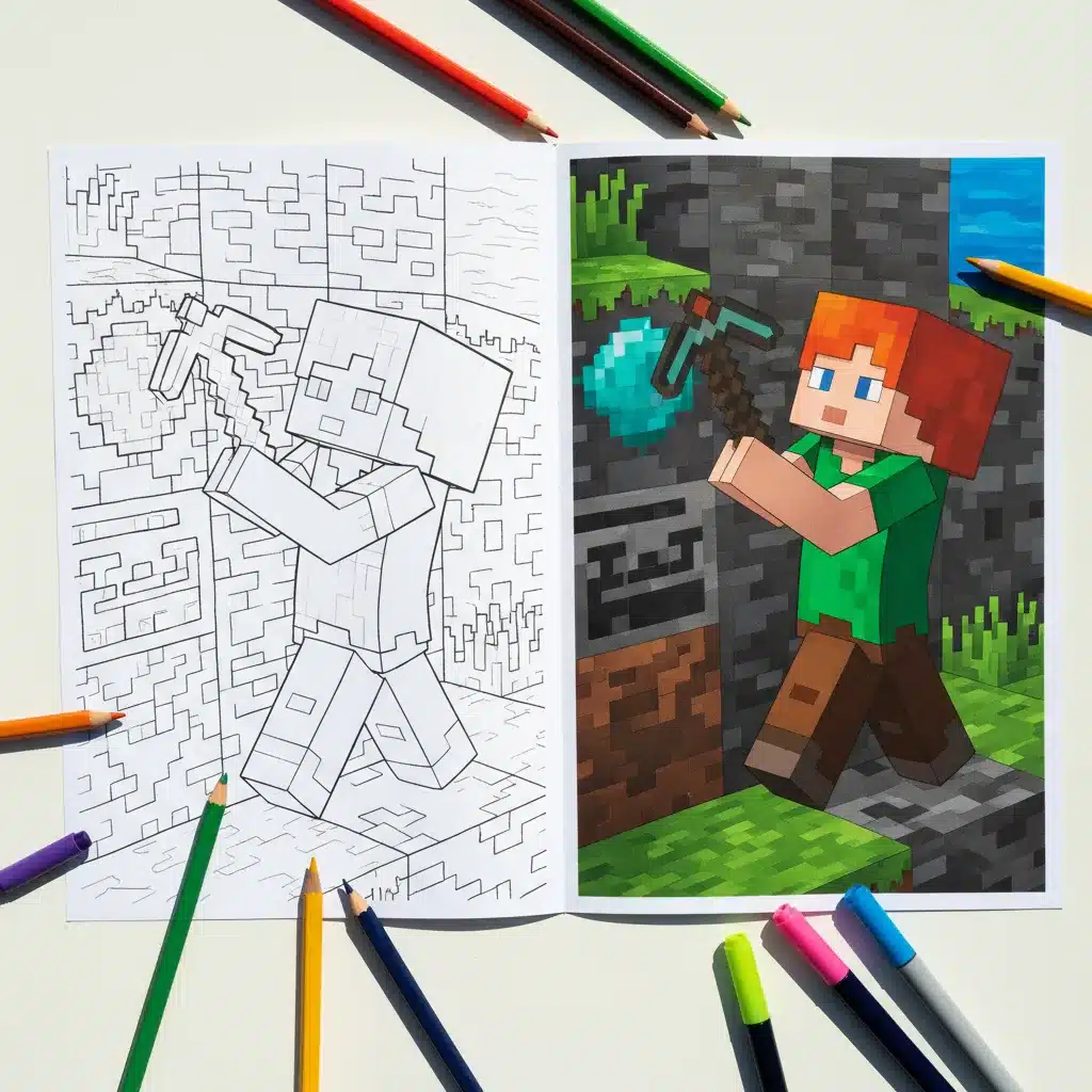 Minecraft coloring pages