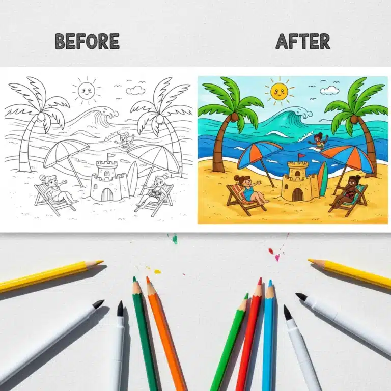 Summer Coloring Pages