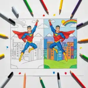 Superhero Coloring Pages