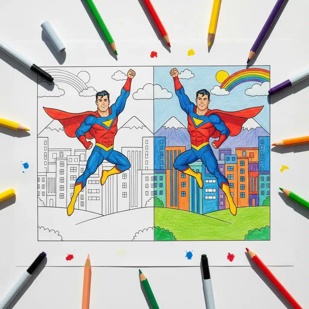 Superhero Coloring Pages