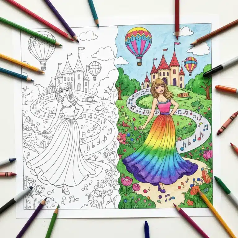 Taylor Swift Coloring Pages