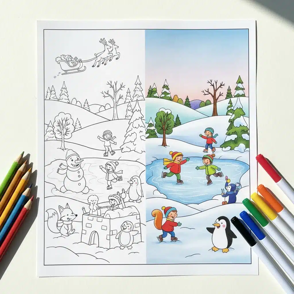 Winter Coloring Pages