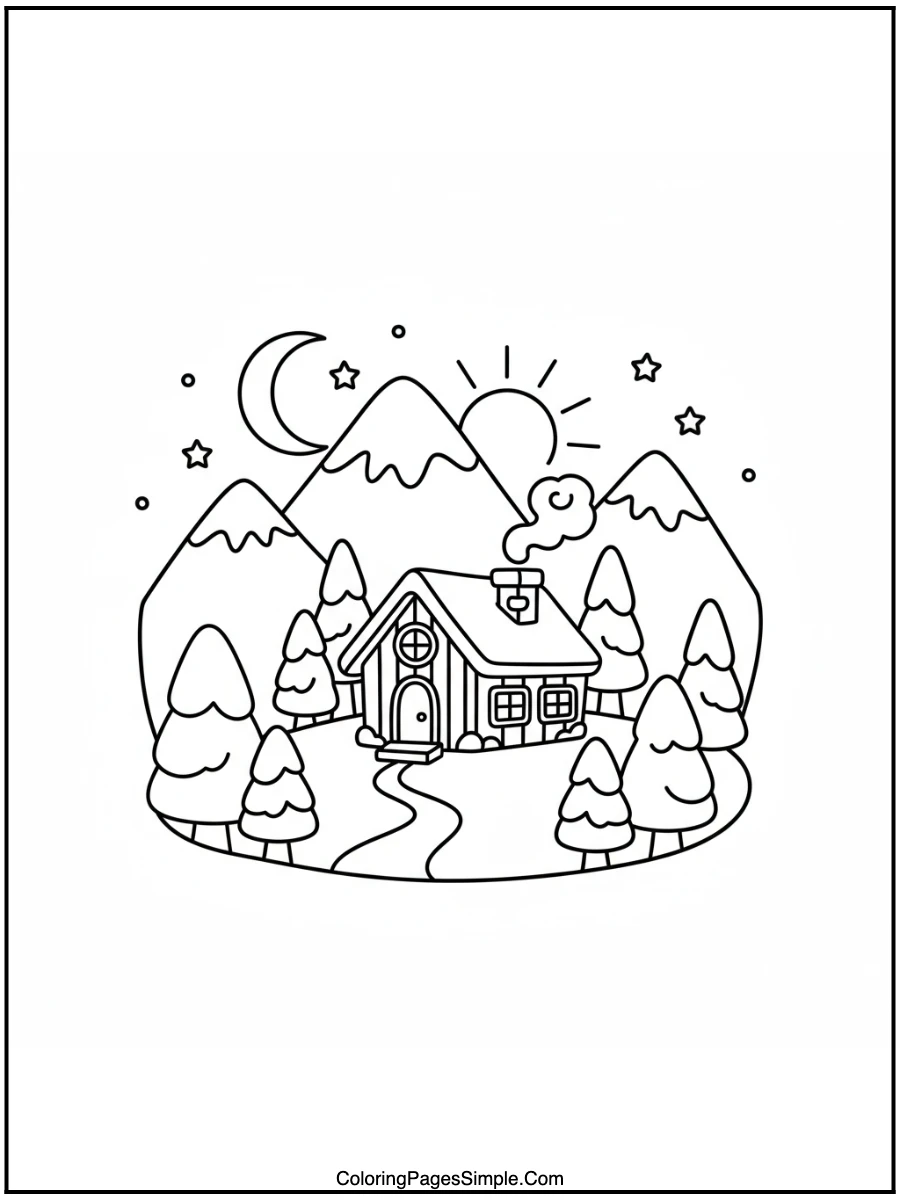 Snowy Mountain Cabin