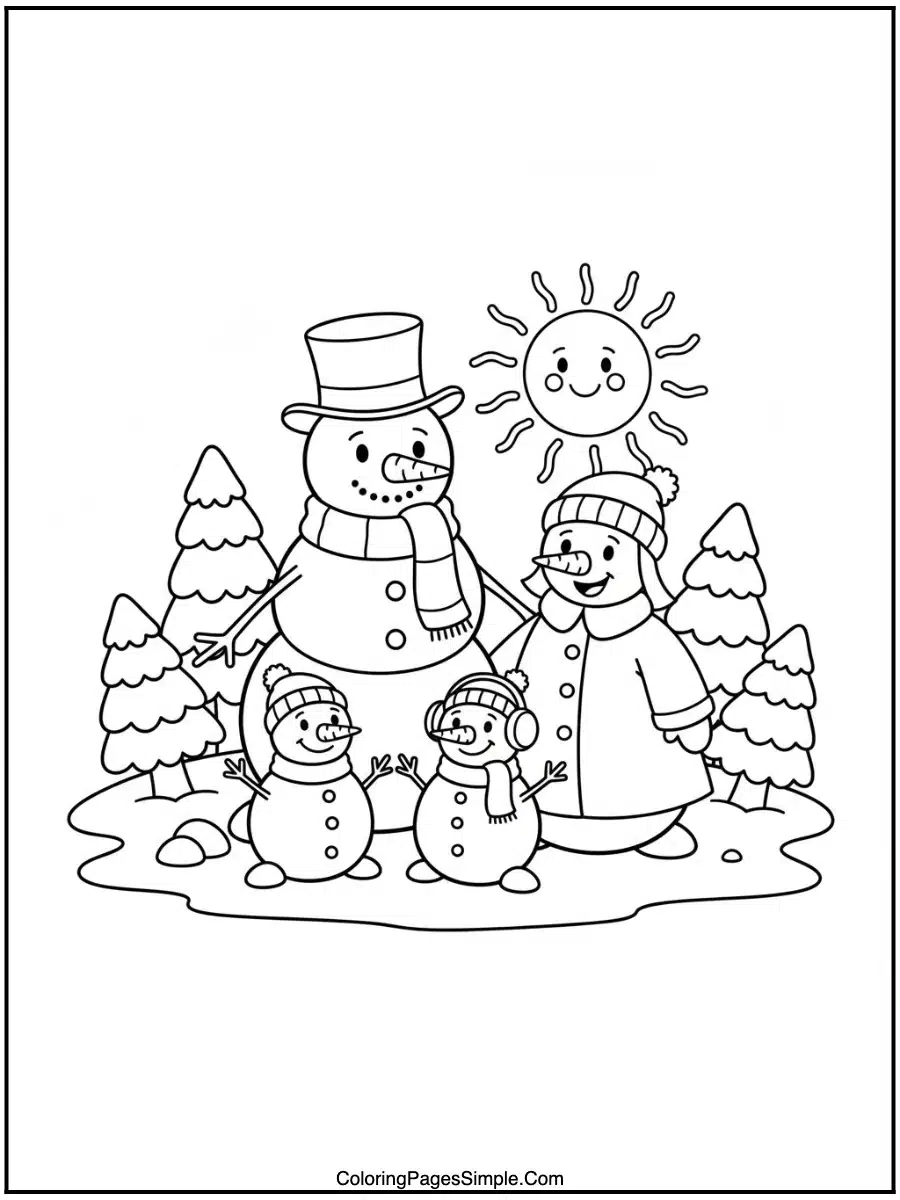 Snowman Family