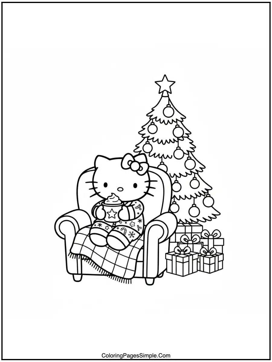 Hello Kitty in Christmas Pajamas