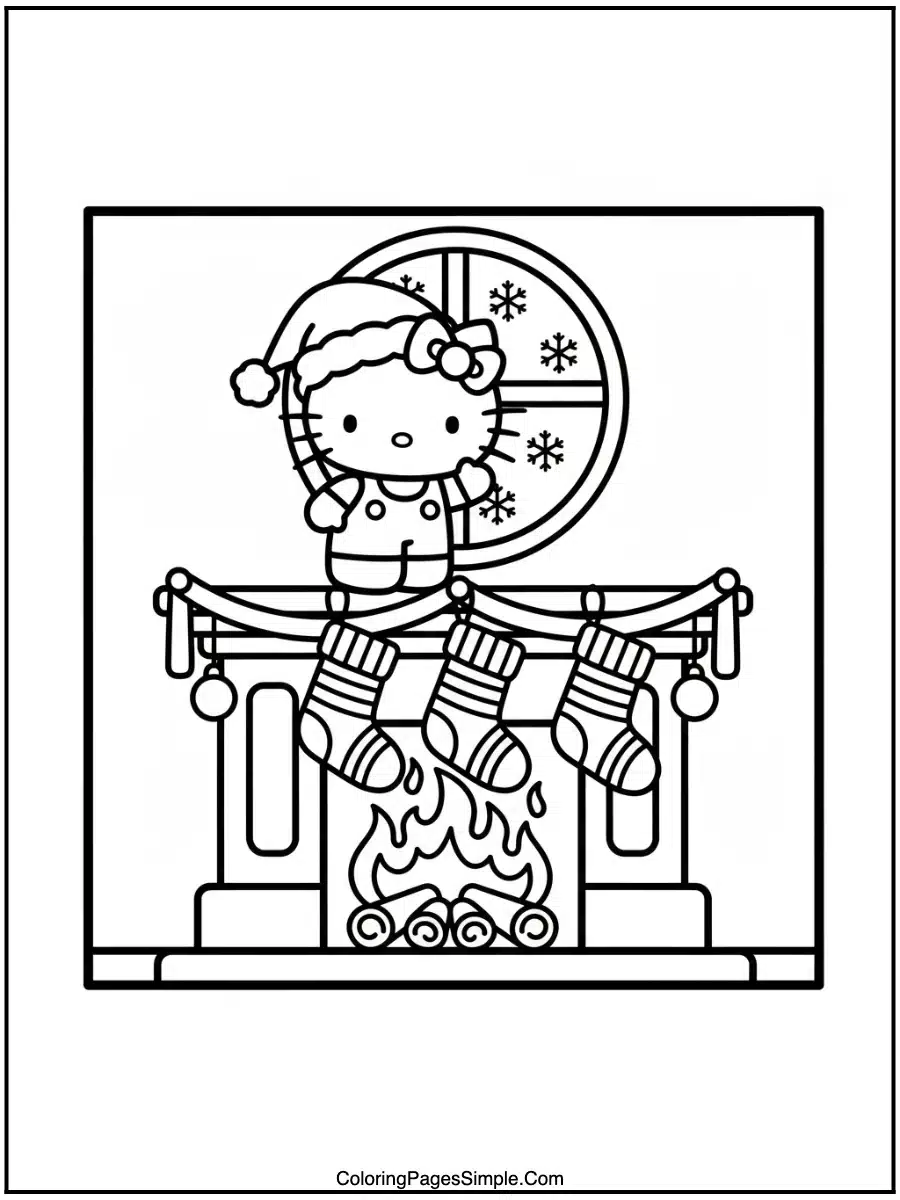 Hello Kitty Hanging Christmas Stockings