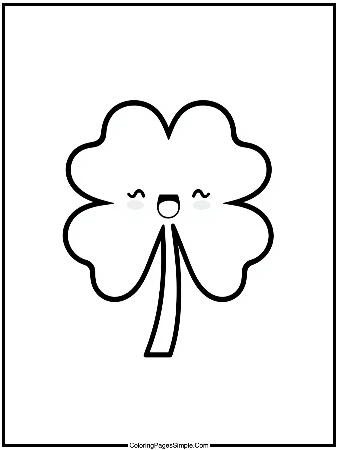 Cute St. Patrick's Day Lucky Clover.