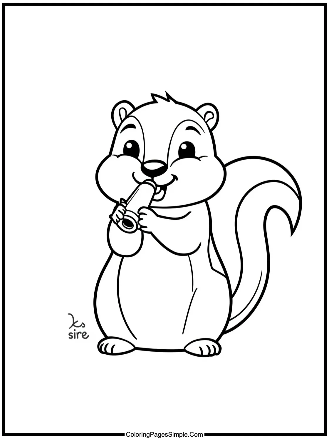 Cute Woodchuck whistling a happy tune.