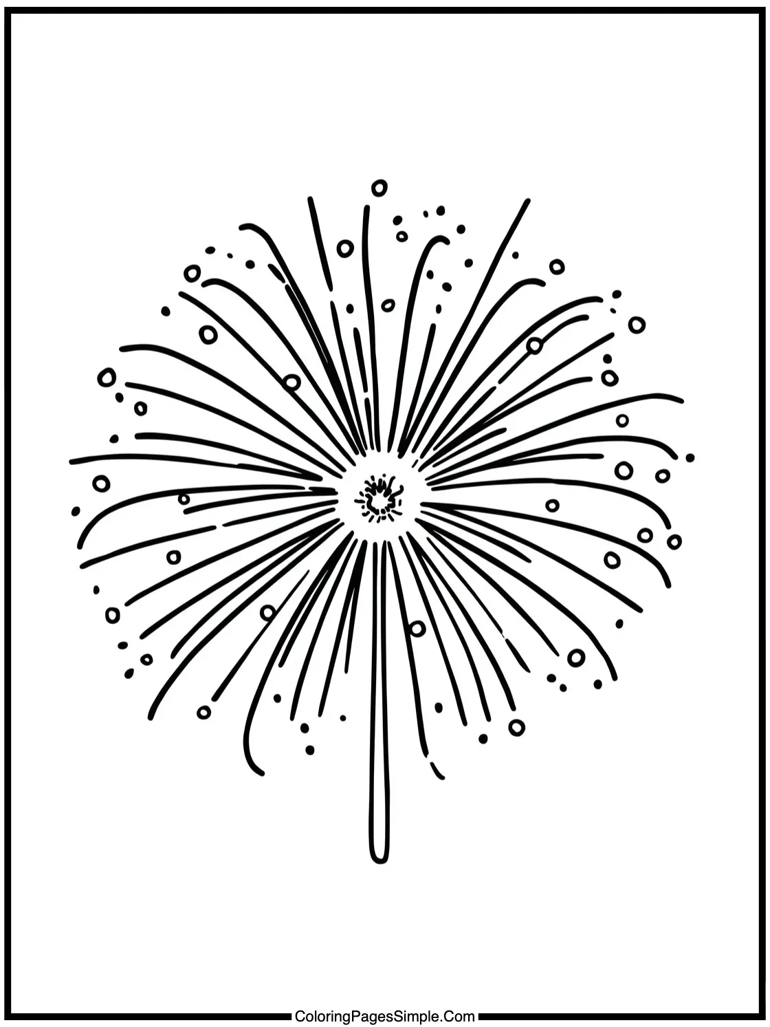 Happy Fourth of July Firework Sparkler.