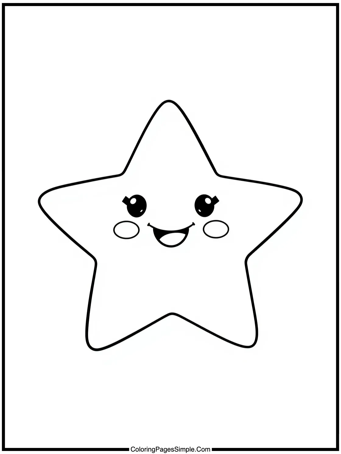 Happy little pencil drawing a star.