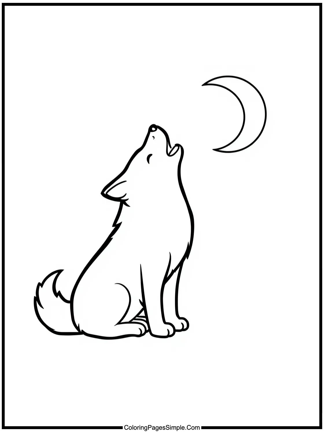 Kawaii Wolf howling at the candy moon.