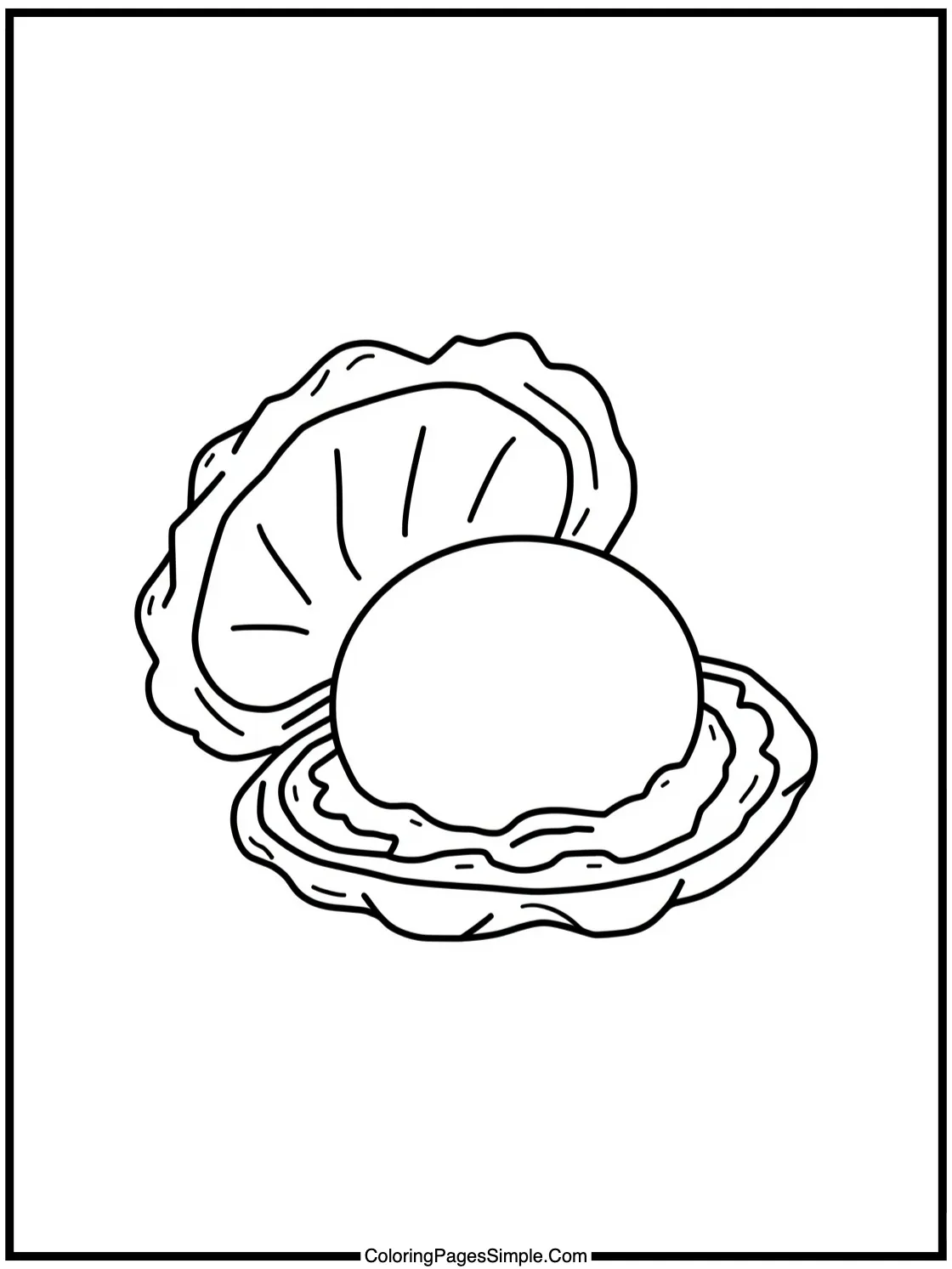 Little oyster holding a giant pearl.