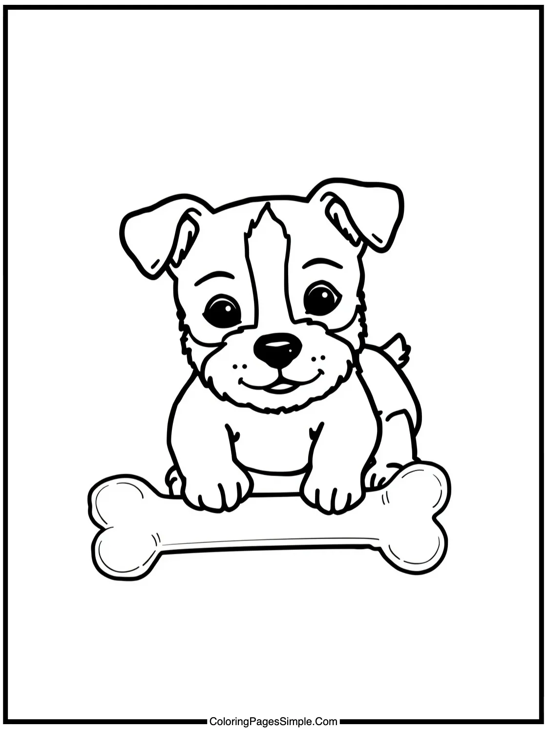 Little terrier playing with rubber bone.