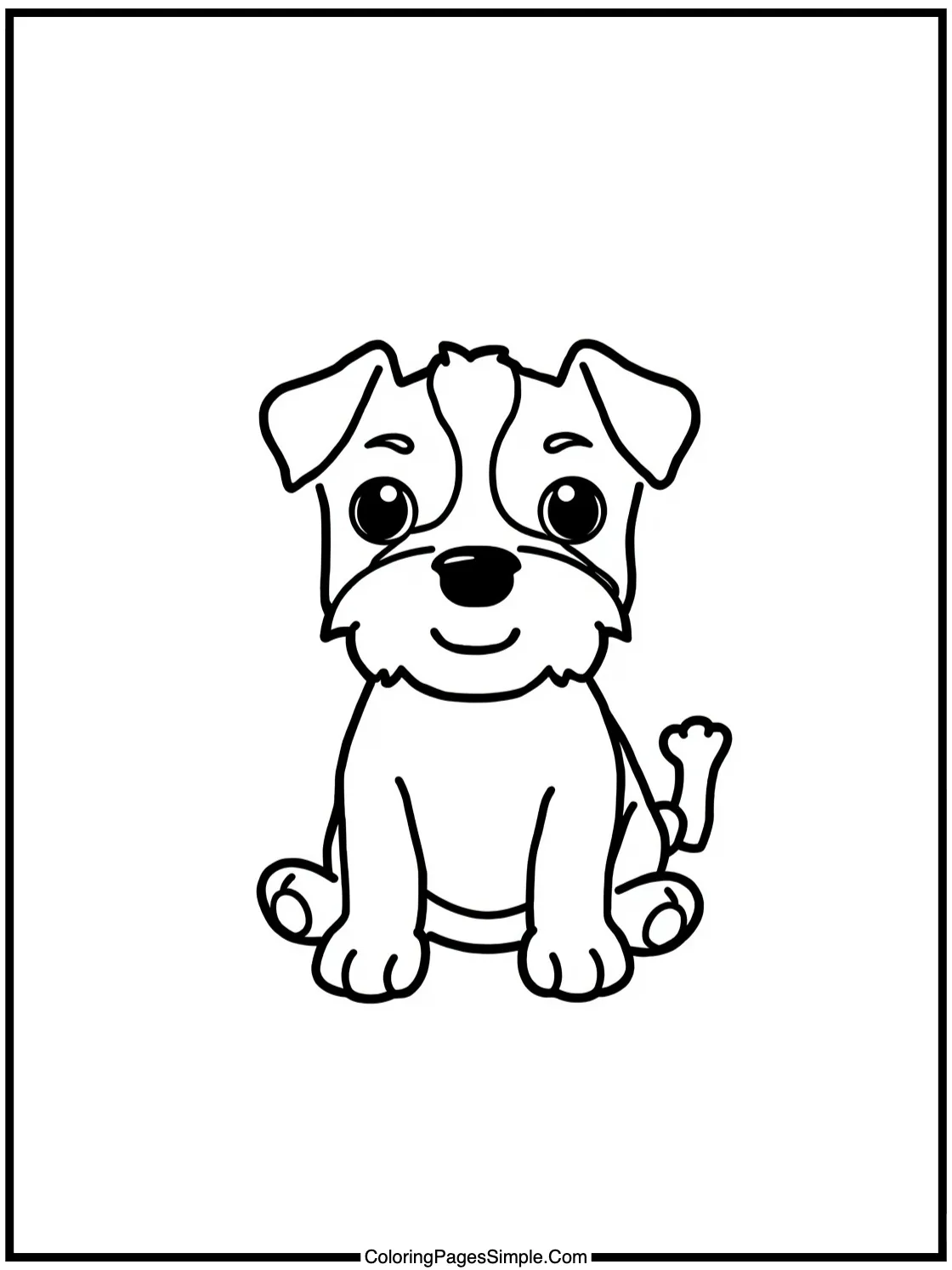 Little terrier playing with rubber bone.