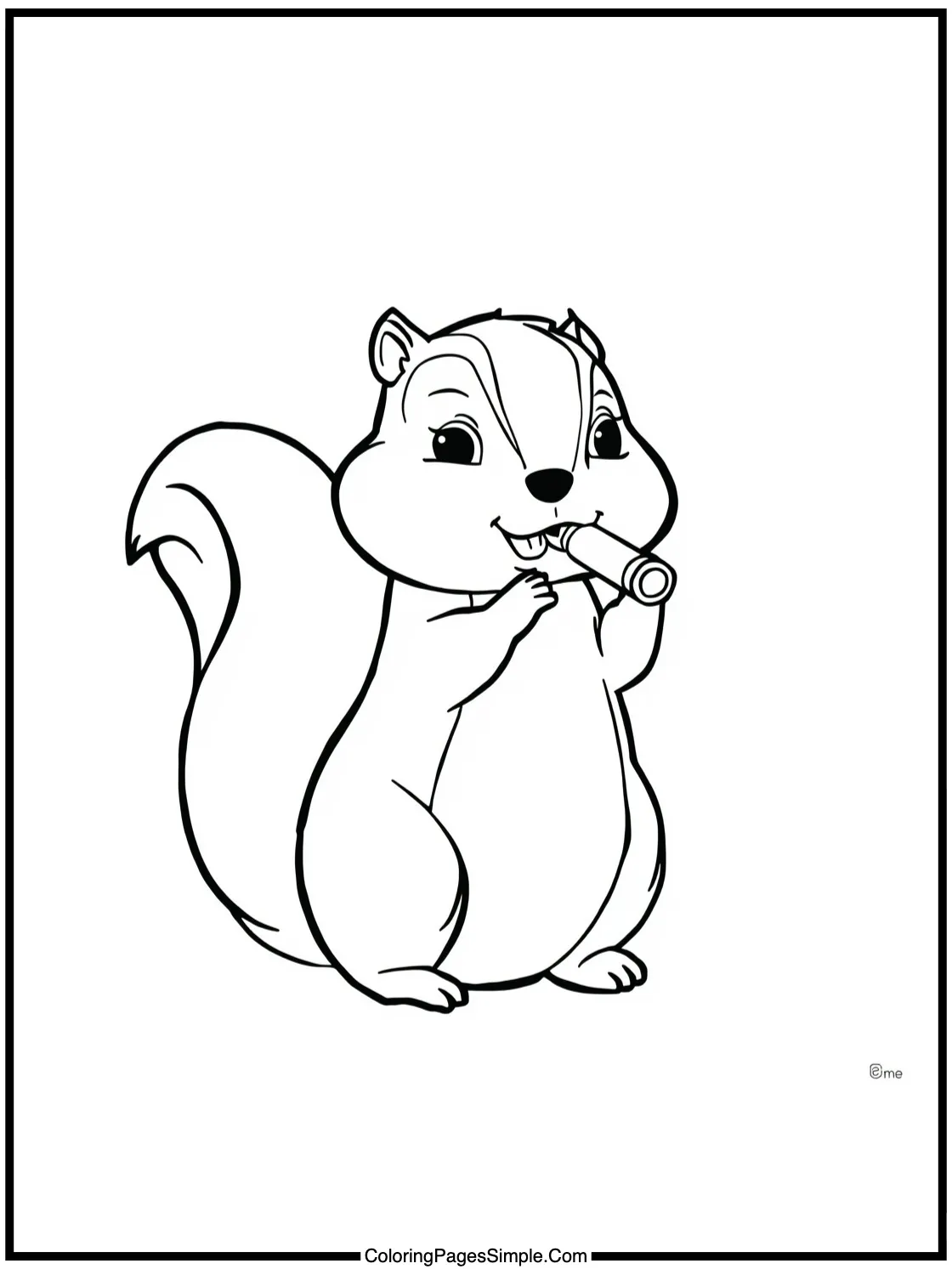 Little woodchuck whistling a happy tune.