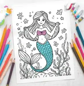 Mermaid Coloring Pages