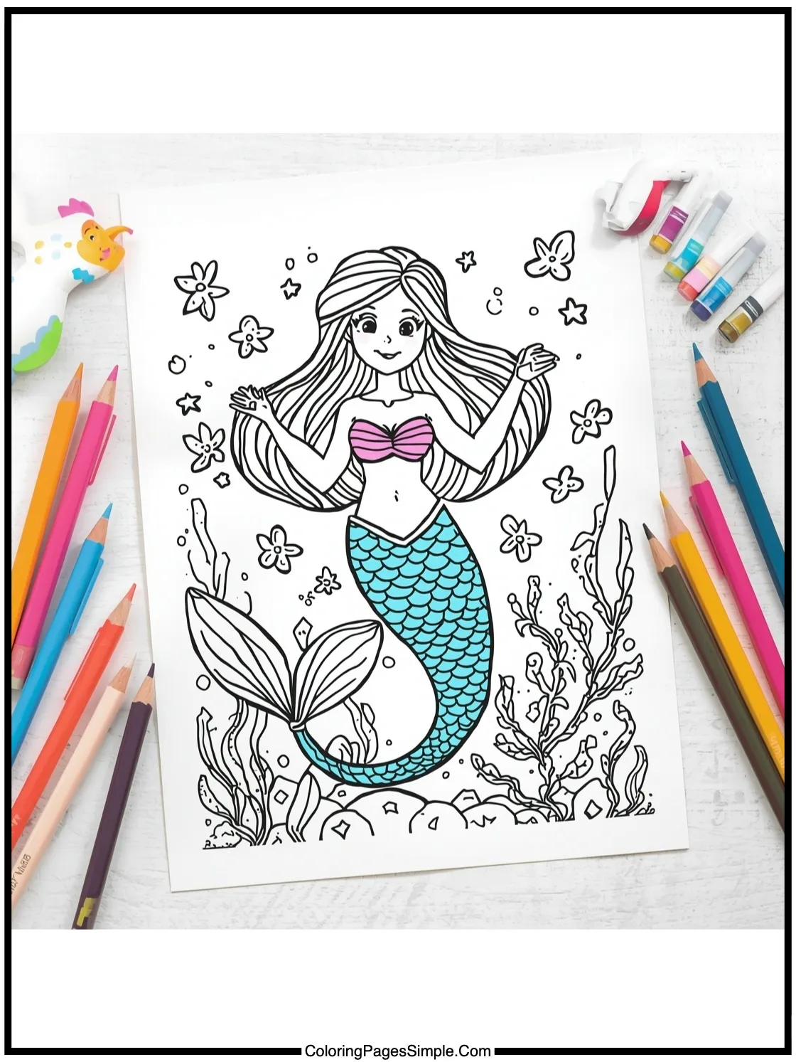 Mermaid Coloring Pages